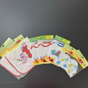 Elmo Baby Lot Baby's Bibs , Tshirts , & Beanies For Boys Vintage 2000s New